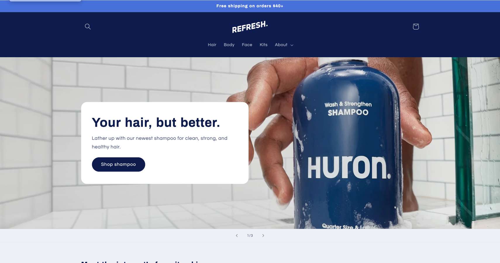 shopifyテーマ『Refresh』のイメージ画像