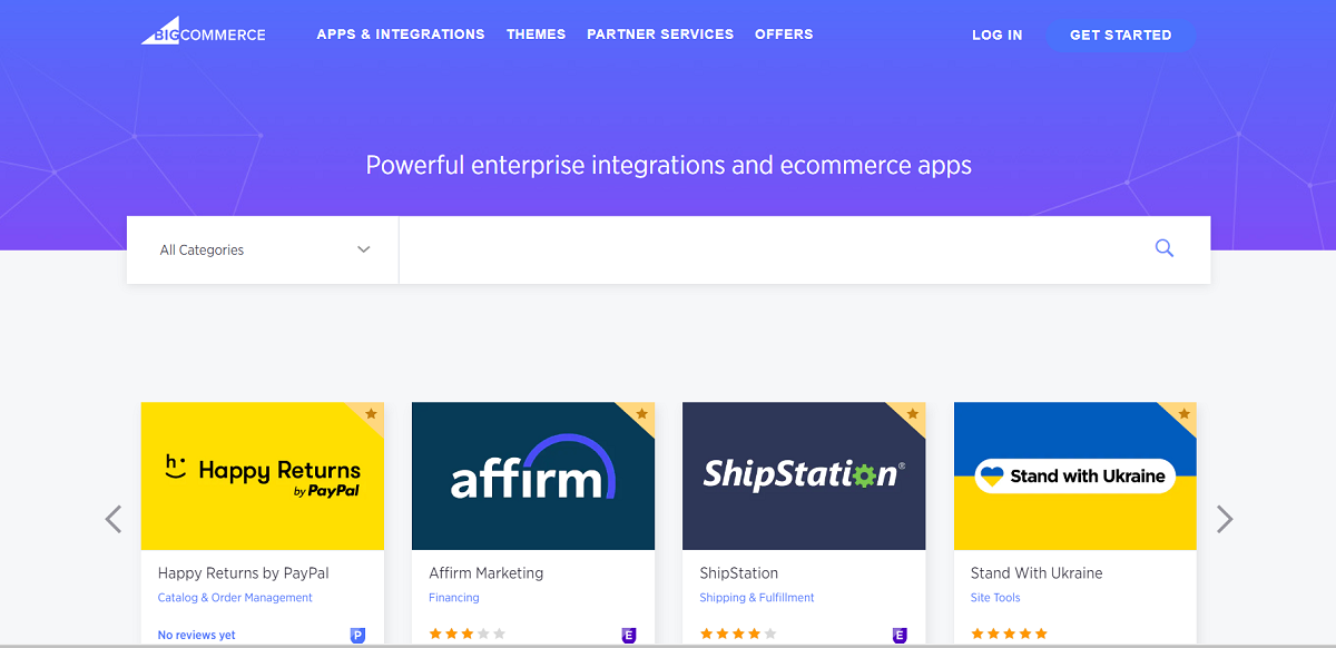 BigCommerce アプリストア